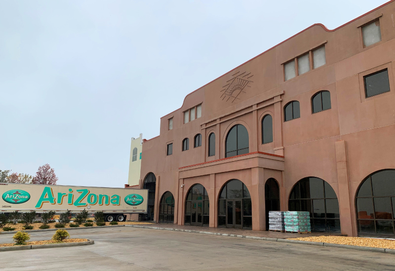 Exterior brick wall of Arizona Beverages Processing Facility in Woodbridge, NJ