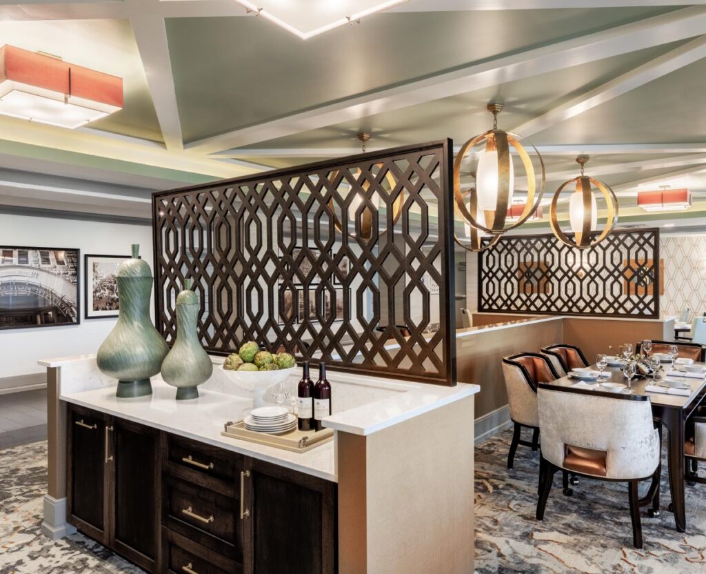 Stonecrest Senior Living's Dining Room in their new Wildwood, MO Assisted Living & Memory Care Facility