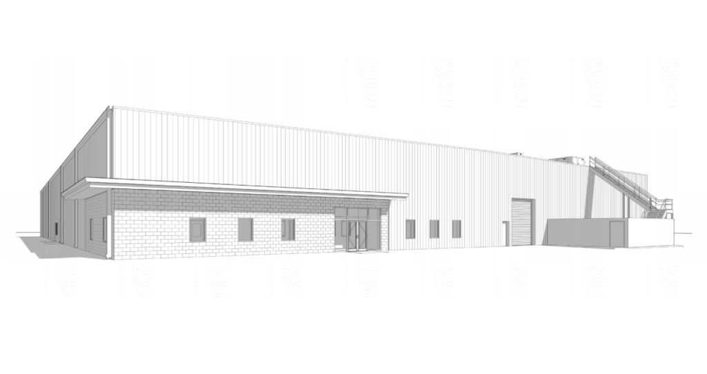 Rendering for a confidential client's cannabis cultivation facility in O'Fallon, MO