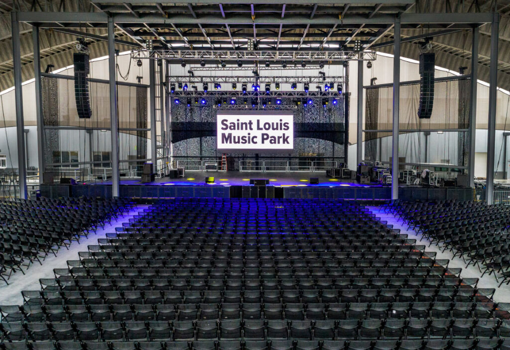 Center Stage Seating & View of the Saint Louis Music Park Stage in their new 4,500-Seat Multi-Use Live Events & Concert Facility in St. Louis, MO