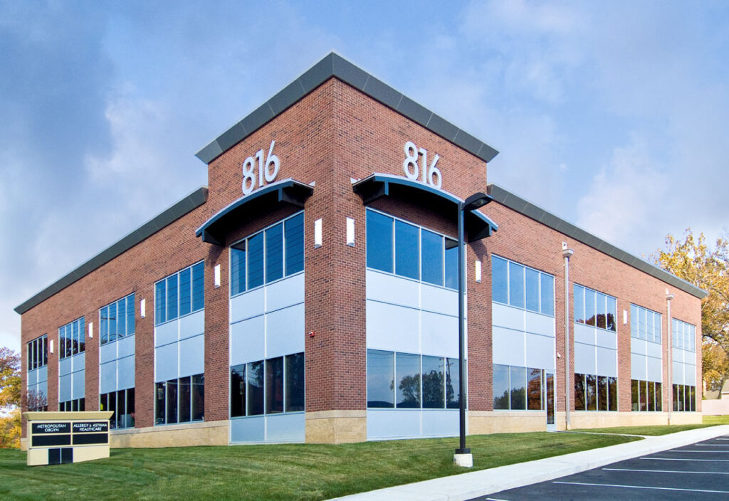 Exterior of 816 S. Kirkwood's new Medical Office Building in St. Louis, MO