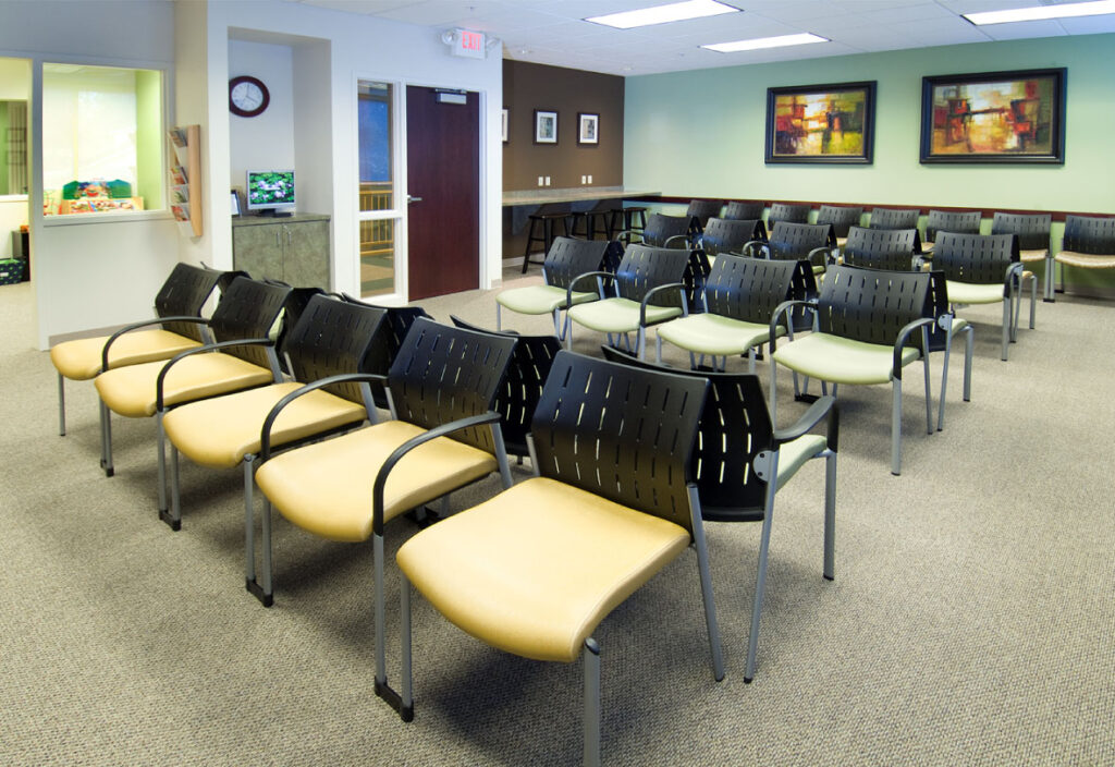 Waiting room for 816 S. Kirkwood's new Medical Office Building in St. Louis, MO