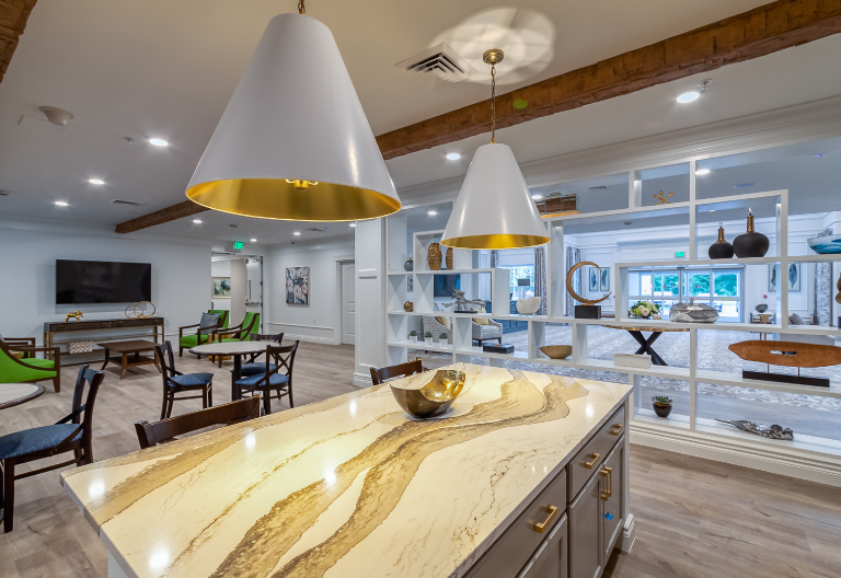Dining area for Provision Living's new Assisted Living & Memory Care Facility in East Lansing, MI