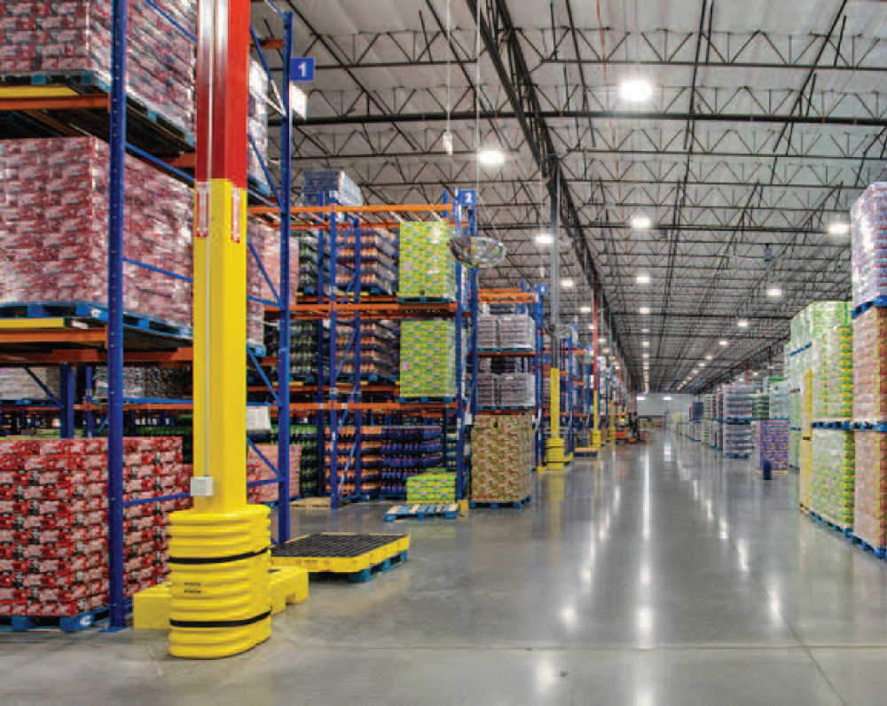 racks within the pepsi co warehouse in goodyear arizona