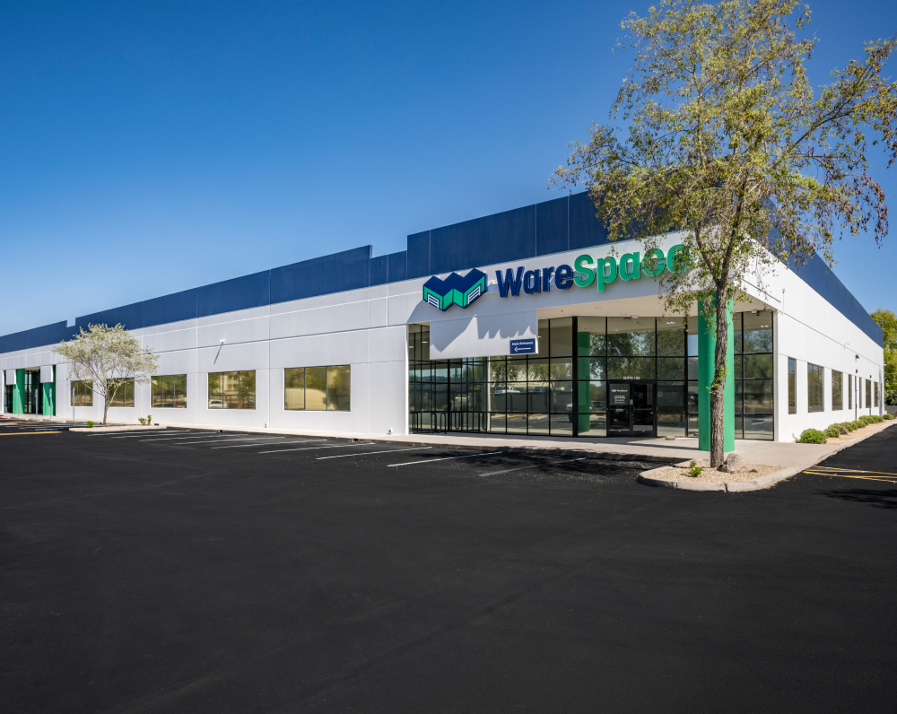 front entrance of the phoenix arizona warespace multi-unit storage facility