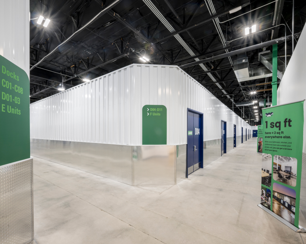 storage unit doors within the phoenix arizona warespace multi-unit warehouse