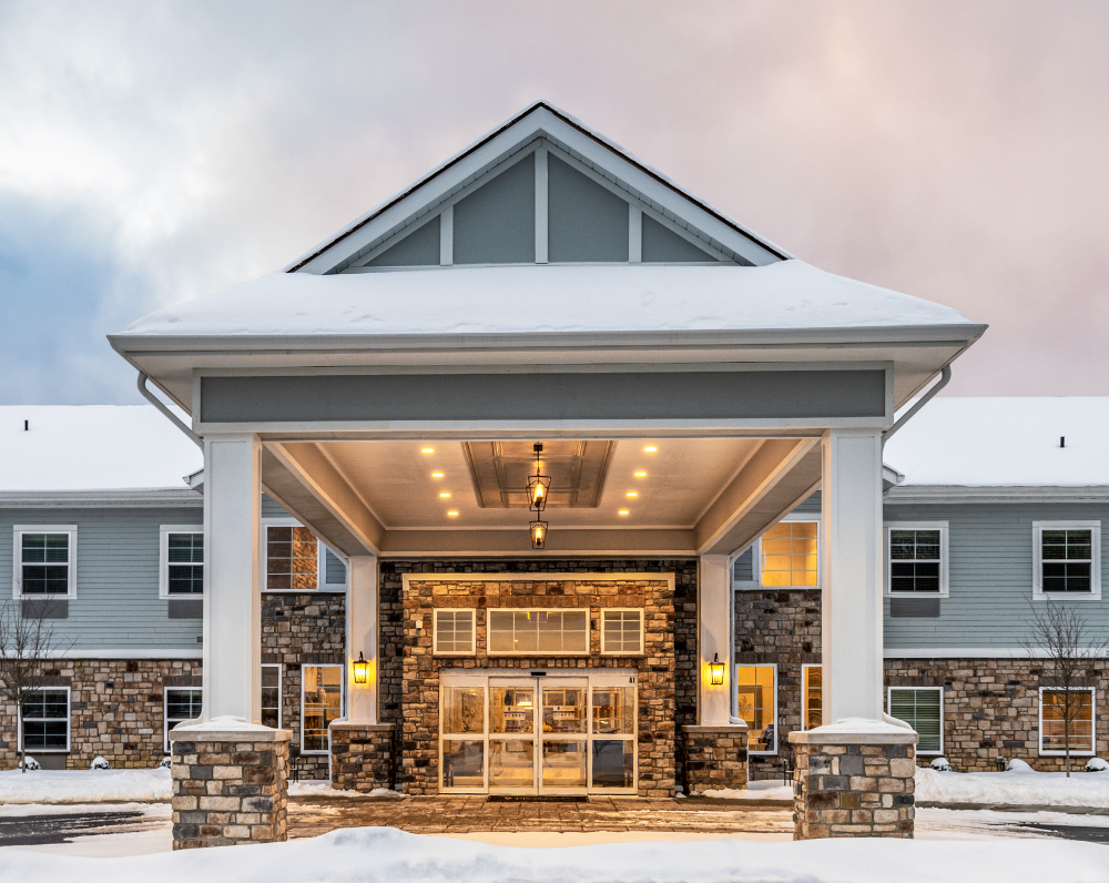 front entrance of The provision living assisted living and memory care facility in union township ohio