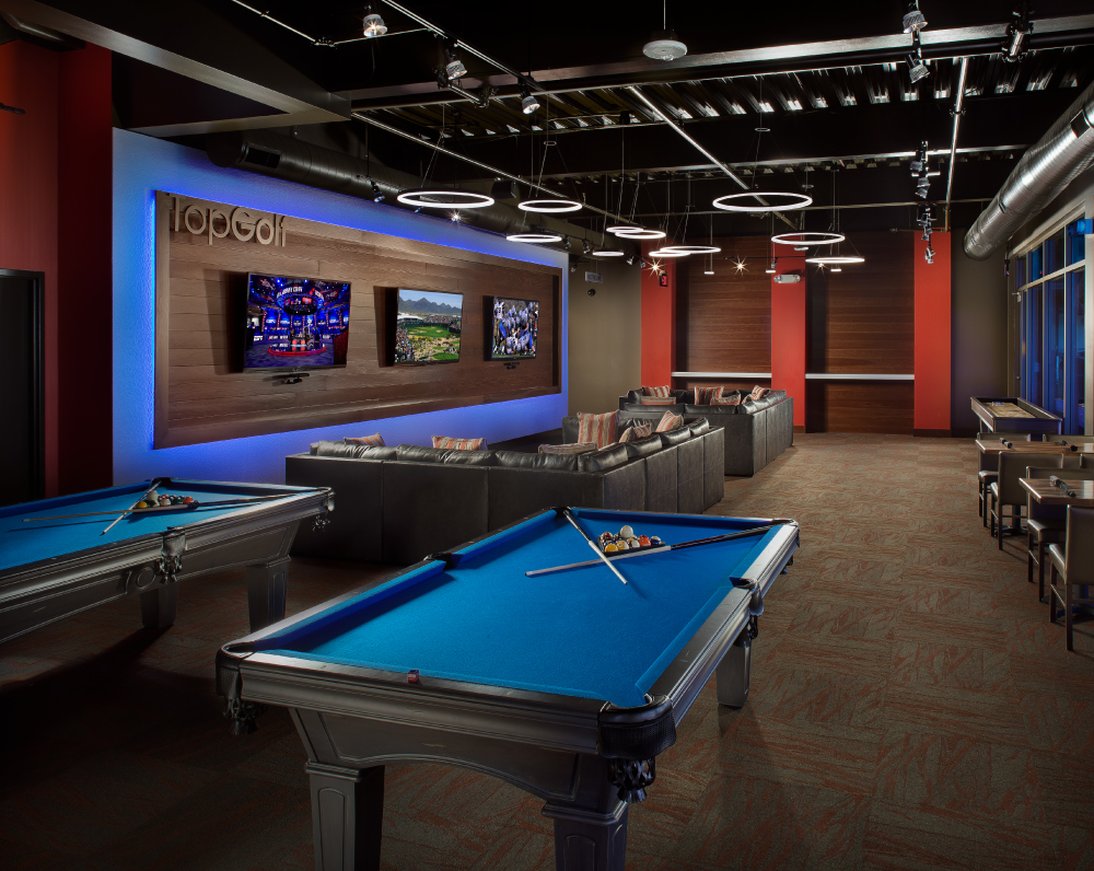 gameroom within the topgolf in scottsdale arizona