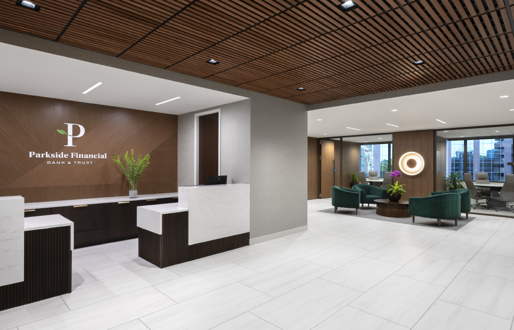parkside bank office renovation in clayton missouri